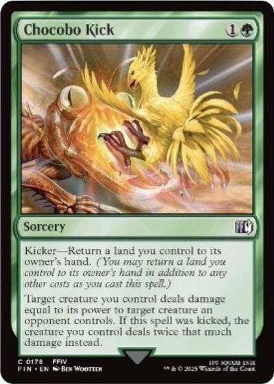Chocobo Kick FIN #178 (Near Mint Common) Magic: The Gathering: FINAL FANTASY