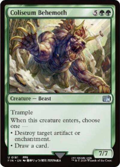 Coliseum Behemoth FINAL FANTASY FIN #181 (Uncommon) Magic: The Gathering: