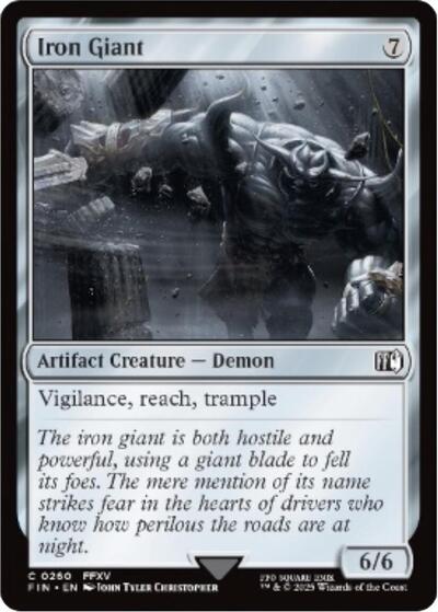 Iron Giant FIN #260 (Near Mint Common) Magic: The Gathering: FINAL FANTASY