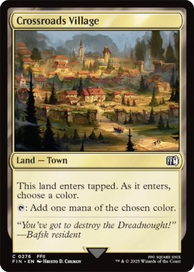 Crossroads Village FIN #276 (Near Mint Common) Magic: The Gathering: FINAL FANTASY