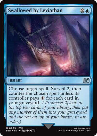 Swallowed by Leviathan FIN #79 (Near Mint Uncommon) Magic: The Gathering: FINAL FANTASY