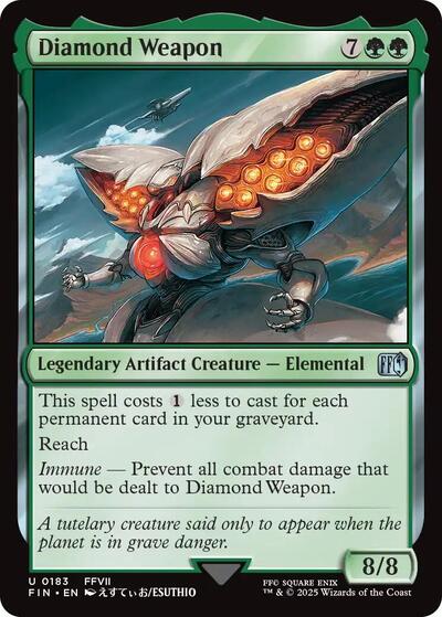 Diamond Weapon FIN #183 (Near Mint Uncommon) Magic: The Gathering: FINAL FANTASY