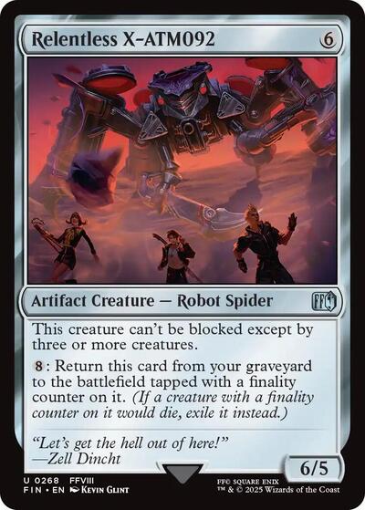 Relentless X ATM092 FIN #268 (Near Mint Uncommon) Magic: The Gathering: FINAL FANTASY