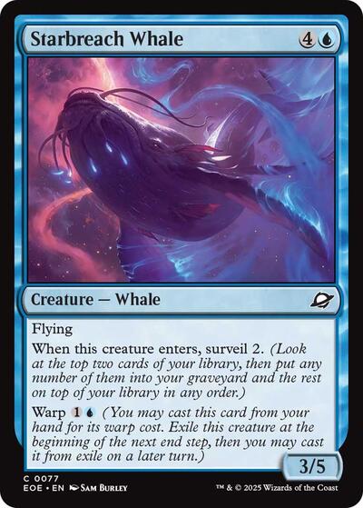 Starbreach Whale EOE #77 (Near Mint Common) Magic: The Gathering: Edge of Eternities