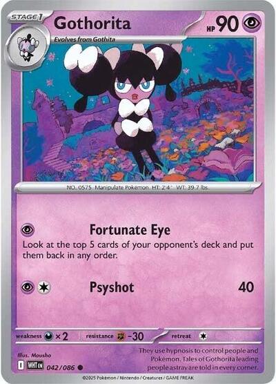 Gothorita WHT #042/086 (Near Mint Common) Pokemon: SV: White Flare