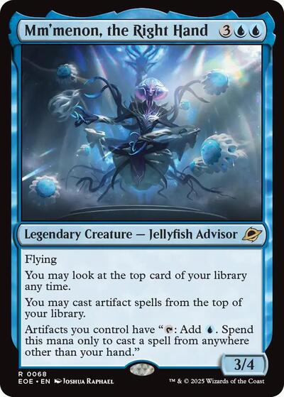 Mmmenon the Right Hand EOE #68 (Near Mint Rare) Magic: The Gathering: Edge of Eternities