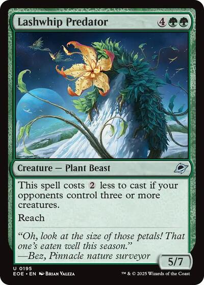 Lashwhip Predator EOE #195 (Near Mint Uncommon) Magic: The Gathering: Edge of Eternities