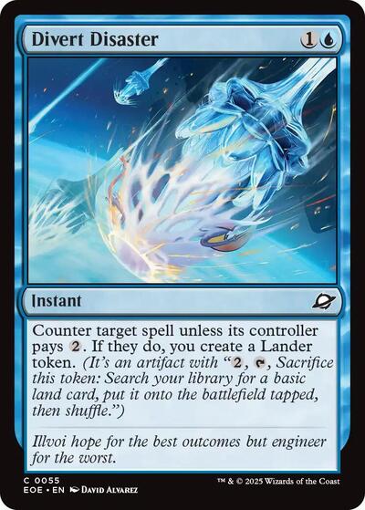 Divert Disaster EOE #55 (Near Mint Common) Magic: The Gathering: Edge of Eternities