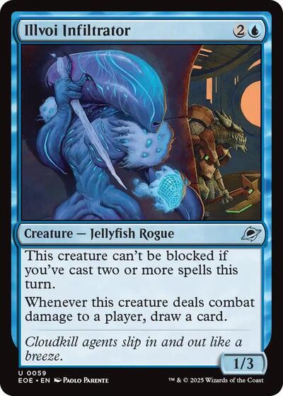 Illvoi Infiltrator EOE #59 (Near Mint Uncommon) Magic: The Gathering: Edge of Eternities