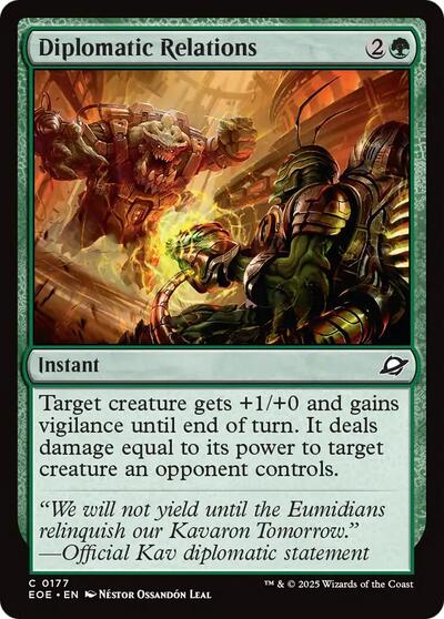 Diplomatic Relations EOE #177 (Near Mint Common) Magic: The Gathering: Edge of Eternities