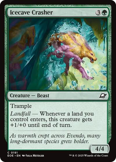 Icecave Crasher Edge of Eternities EOE #191 (Common) Magic: The Gathering: