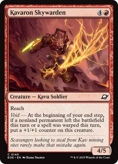 Kavaron Skywarden EOE #140 (Near Mint Common) Magic: The Gathering: Edge of Eternities