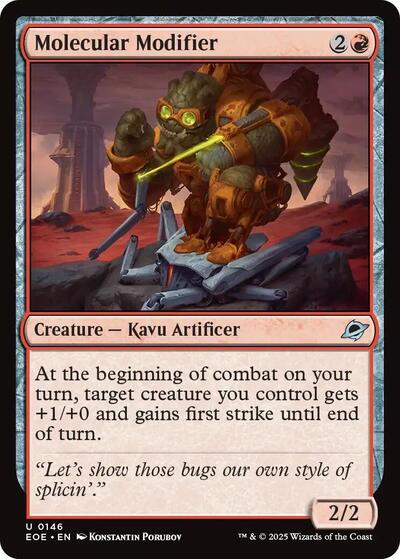 Molecular Modifier EOE #146 (Near Mint Uncommon) Magic: The Gathering: Edge of Eternities