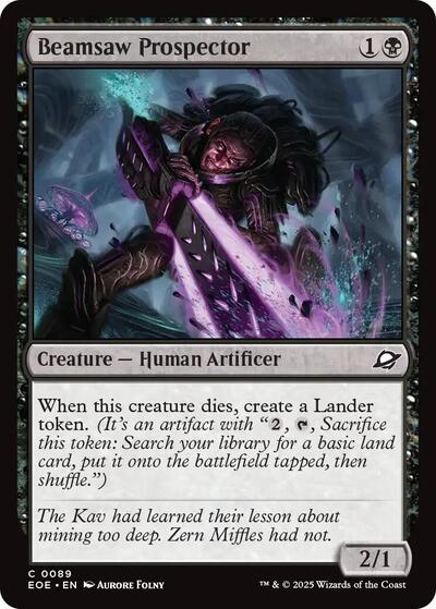 Beamsaw Prospector EOE #89 (Near Mint Common) Magic: The Gathering: Edge of Eternities