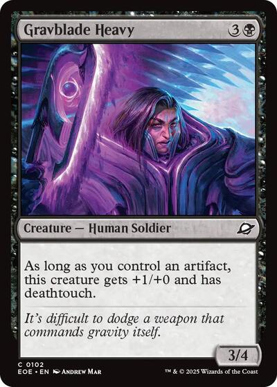 Gravblade Heavy EOE #102 (Near Mint Common) Magic: The Gathering: Edge of Eternities