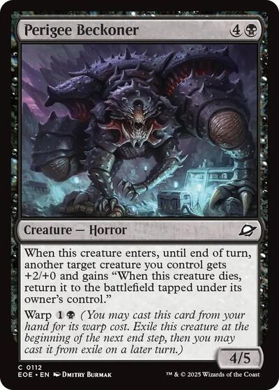 Perigee Beckoner EOE #112 (Near Mint Common) Magic: The Gathering: Edge of Eternities