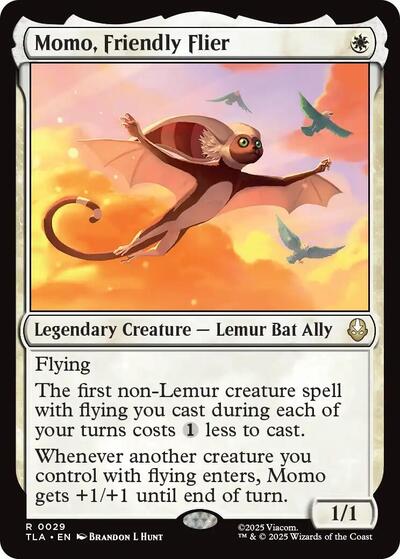 Momo Friendly Flier TLA #29 (Near Mint Rare) Magic: The Gathering: Avatar: The Last Airbender