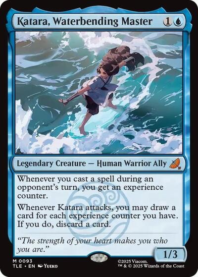 Katara Waterbending Master Avatar: The Last Airbender: Eternal-Legal TLE #93 (Mythic Rare) Magic: The Gathering: