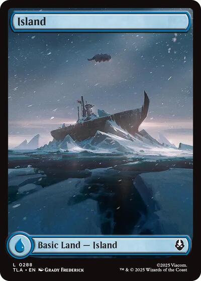 Island 0288 TLA #288 (Near Mint Land) Magic: The Gathering: Avatar: The Last Airbender