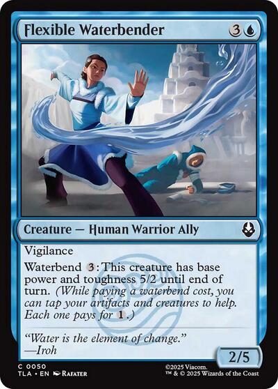 Flexible Waterbender TLA #50 (Near Mint Common) Magic: The Gathering: Avatar: The Last Airbender