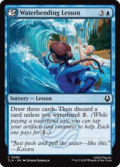 Waterbending Lesson TLA #80 (Near Mint Common) Magic: The Gathering: Avatar: The Last Airbender