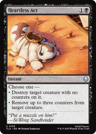 Heartless Act TLA #103 (Near Mint Uncommon) Magic: The Gathering: Avatar: The Last Airbender