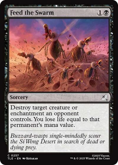 Feed the Swarm TLE #257 (Near Mint Common) Magic: The Gathering: Avatar: The Last Airbender: Eternal-Legal