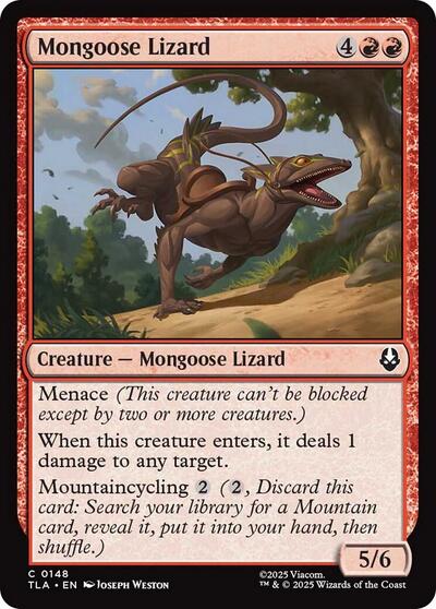 Mongoose Lizard TLA #148 (Near Mint Common) Magic: The Gathering: Avatar: The Last Airbender