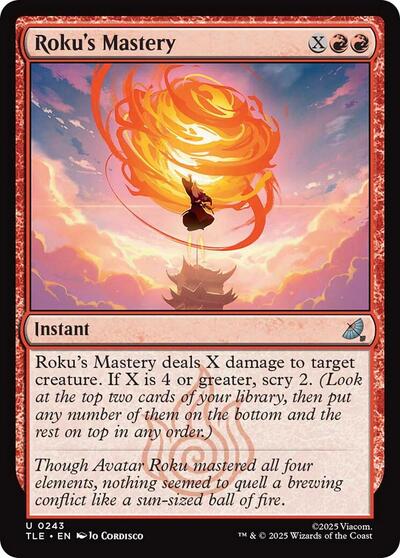 Rokus Mastery TLE #243 (Near Mint Uncommon) Magic: The Gathering: Avatar: The Last Airbender: Eternal-Legal