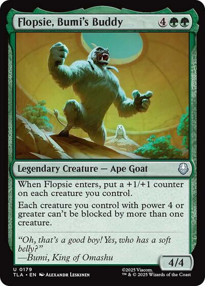 Flopsie Bumis Buddy TLA #179 (Near Mint Uncommon) Magic: The Gathering: Avatar: The Last Airbender