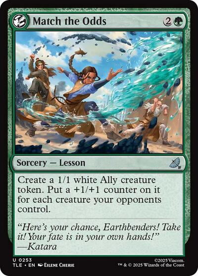 Match the Odds TLE #253 (Near Mint Uncommon) Magic: The Gathering: Avatar: The Last Airbender: Eternal-Legal