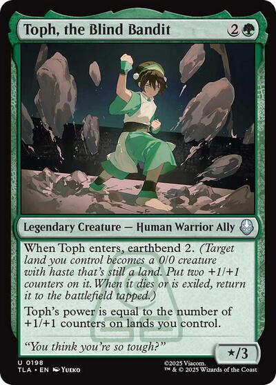 Toph the Blind Bandit TLA #198 (Near Mint Uncommon) Magic: The Gathering: Avatar: The Last Airbender