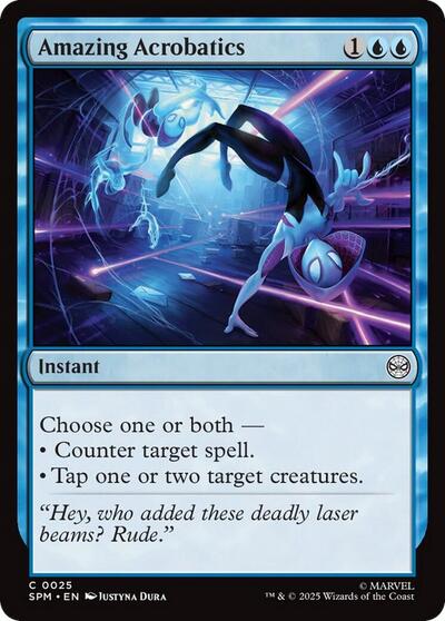 Amazing Acrobatics Marvel's Spider-Man SPM #25 (Common) Magic: The Gathering: