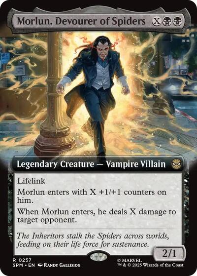 Morlun, Devourer of Spiders (Extended Art) SPM #257 (Near Mint Rare) Magic: The Gathering: Marvel's Spider-Man