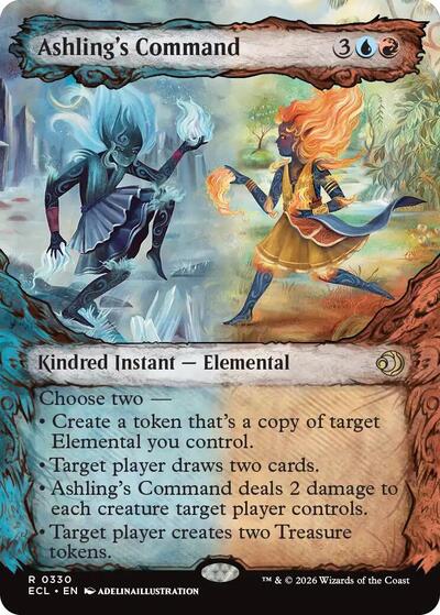 Ashlings Command Showcase ECL #330 (Near Mint Rare) Magic: The Gathering: Lorwyn Eclipsed