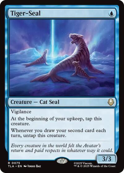 Tiger Seal TLA #75 (Near Mint Rare) Magic: The Gathering: Avatar: The Last Airbender