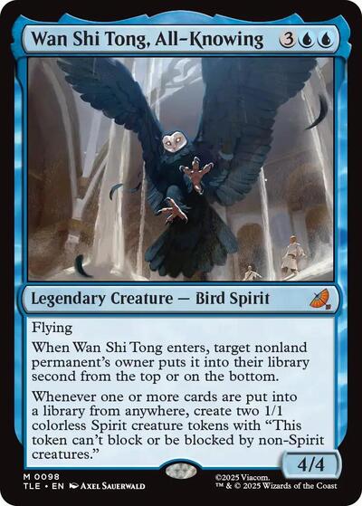 Wan Shi Tong All Knowing TLE #98 (Near Mint Mythic Rare) Magic: The Gathering: Avatar: The Last Airbender: Eternal-Legal