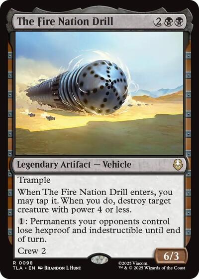 The Fire Nation Drill TLA #98 (Near Mint Rare) Magic: The Gathering: Avatar: The Last Airbender