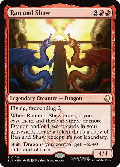 Ran and Shaw TLA #150 (Near Mint Rare) Magic: The Gathering: Avatar: The Last Airbender