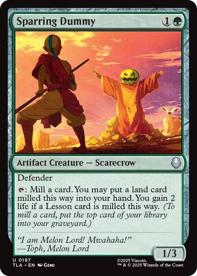 Sparring Dummy TLA #197 (Near Mint Uncommon) Magic: The Gathering: Avatar: The Last Airbender