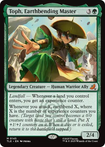 Toph Earthbending Master TLE #145 (Near Mint Mythic Rare) Magic: The Gathering: Avatar: The Last Airbender: Eternal-Legal