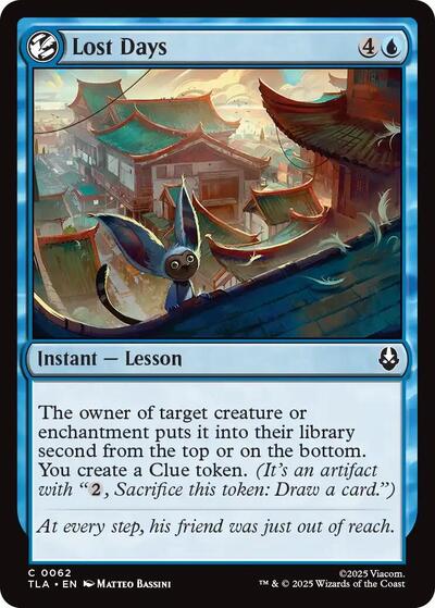 Lost Days TLA #62 (Near Mint Common) Magic: The Gathering: Avatar: The Last Airbender