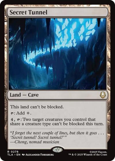Secret Tunnel TLA #278 (Near Mint Rare) Magic: The Gathering: Avatar: The Last Airbender