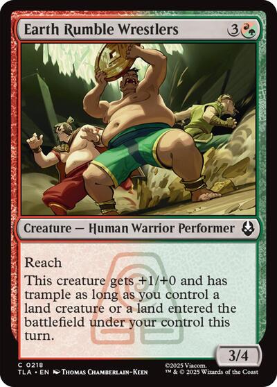Earth Rumble Wrestlers TLA #218 (Near Mint Common) Magic: The Gathering: Avatar: The Last Airbender