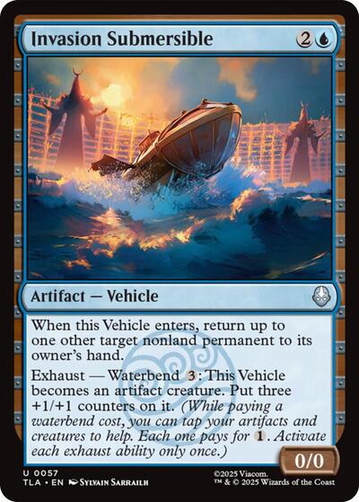 Invasion Submersible TLA #57 (Near Mint Uncommon) Magic: The Gathering: Avatar: The Last Airbender