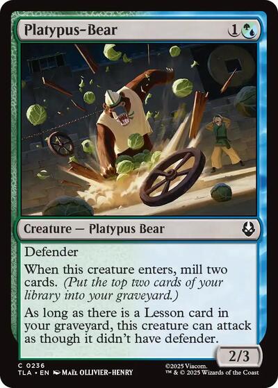 Platypus Bear TLA #236 (Near Mint Common) Magic: The Gathering: Avatar: The Last Airbender