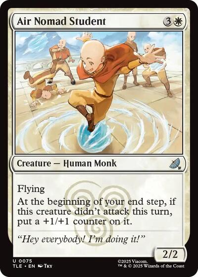 Air Nomad Student TLE #75 (Near Mint Uncommon) Magic: The Gathering: Avatar: The Last Airbender: Eternal-Legal