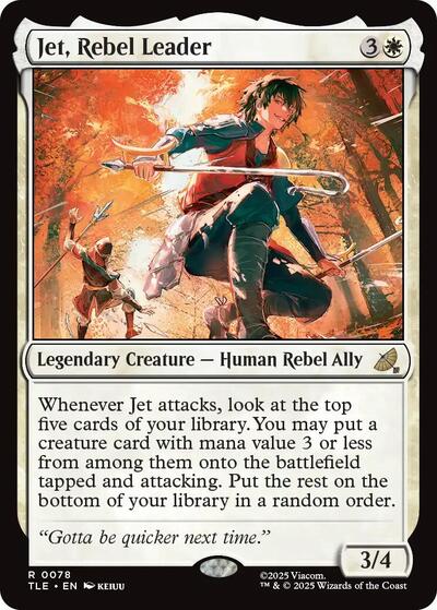 Jet Rebel Leader TLE #78 (Near Mint Rare) Magic: The Gathering: Avatar: The Last Airbender: Eternal-Legal