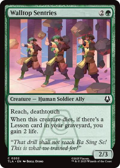 Walltop Sentries TLA #202 (Near Mint Common) Magic: The Gathering: Avatar: The Last Airbender