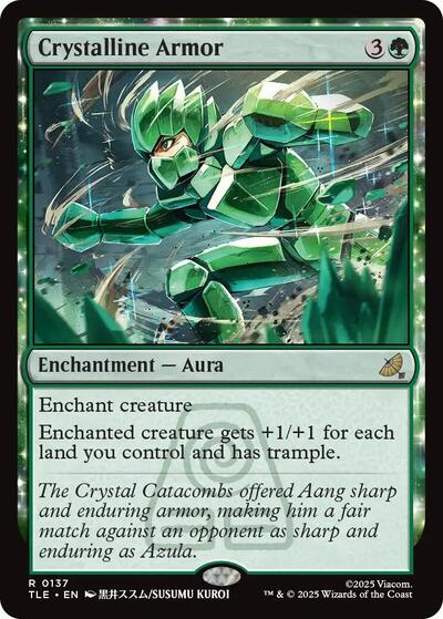 Crystalline Armor TLE #137 (Near Mint Rare) Magic: The Gathering: Avatar: The Last Airbender: Eternal-Legal